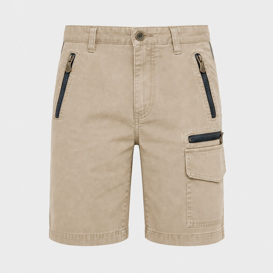 Hawthorne™ – 8-Pocket Cotton Cargo Shorts with Elastic Drawstring Waist + 50% OFF