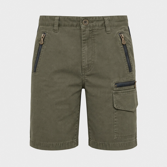 Hawthorne™ – 8-Pocket Cotton Cargo Shorts with Elastic Drawstring Waist + 50% OFF