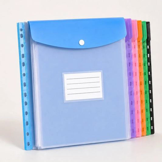 Stowren™ – Side-Opening A4 Binder Pockets with Snap Closure + 50% OFF