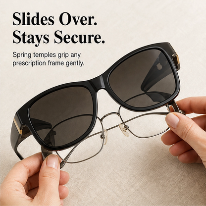 Sunveil™ – Polarised Fit-Over Sunglasses with 9-Layer UV400 Lenses + 50% OFF