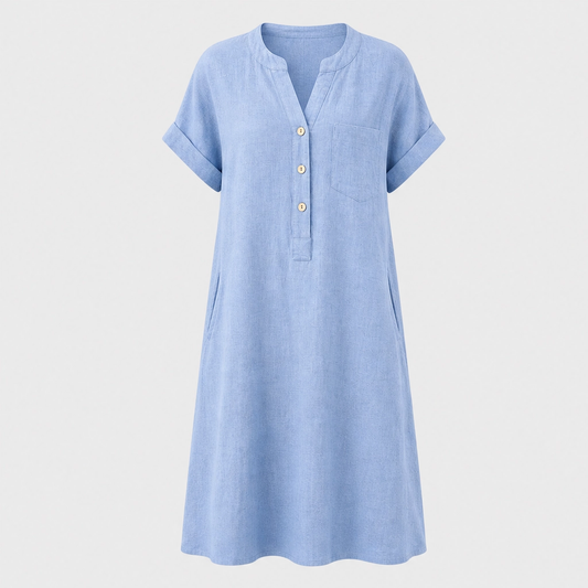 Willowmere™ – V-Neck Tunic Top with Side Pockets + 50% OFF