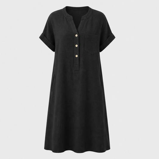 Willowmere™ – V-Neck Tunic Top with Side Pockets + 50% OFF