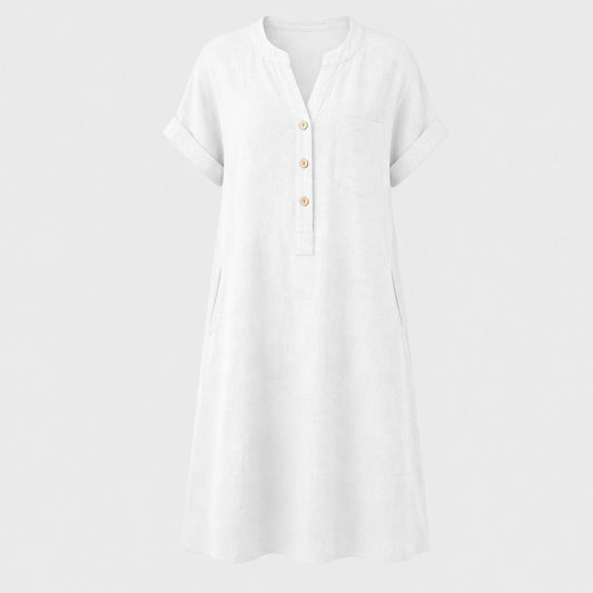 Willowmere™ – V-Neck Tunic Top with Side Pockets + 50% OFF