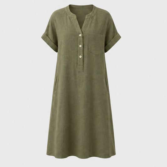 Willowmere™ – V-Neck Tunic Top with Side Pockets + 50% OFF