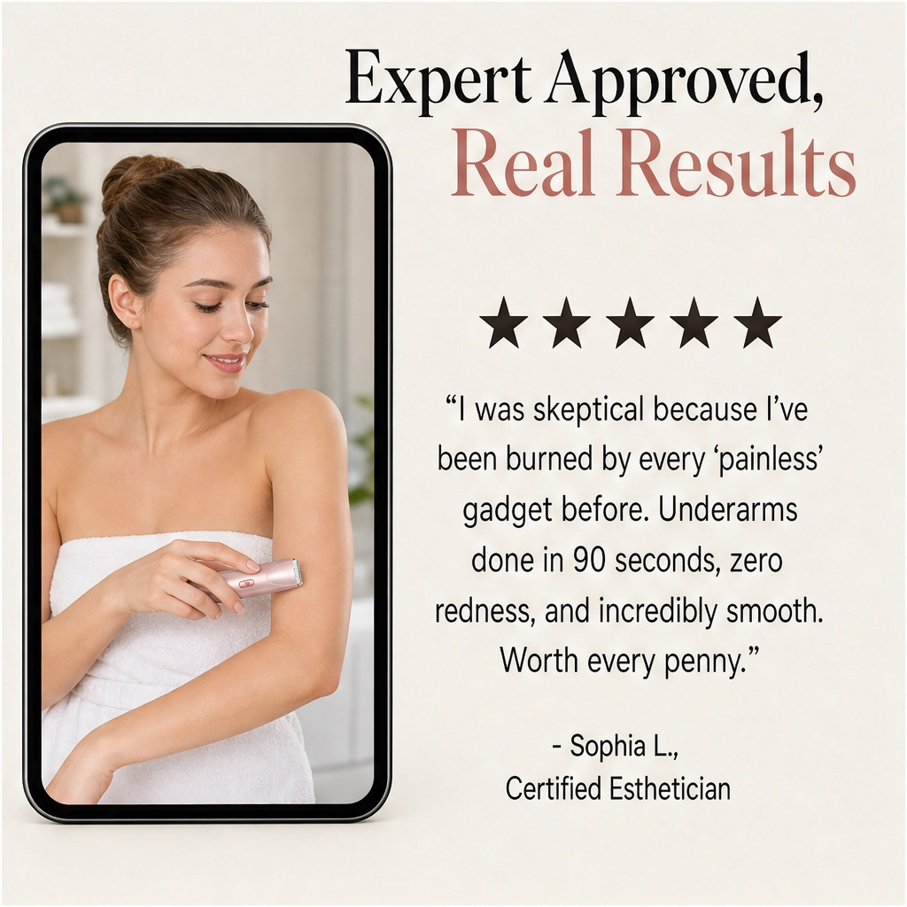 Velura™ – Painless Dual-Head IPX7 Waterproof Electric Shaver for Women + 50% OFF