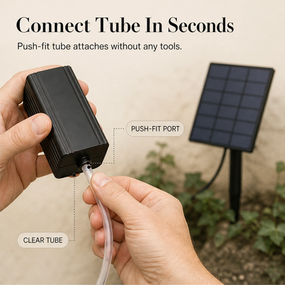 Ripplewell™ – Solar Direct-Drive Pond Aerator with Air Pump & Stone + 50% OFF