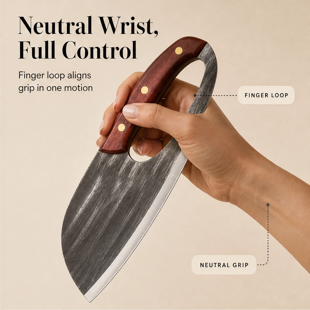 Hearthen™ – Effort-Saving Forged Chef Knife with Ergonomic Non-Slip Handle +50% OFF