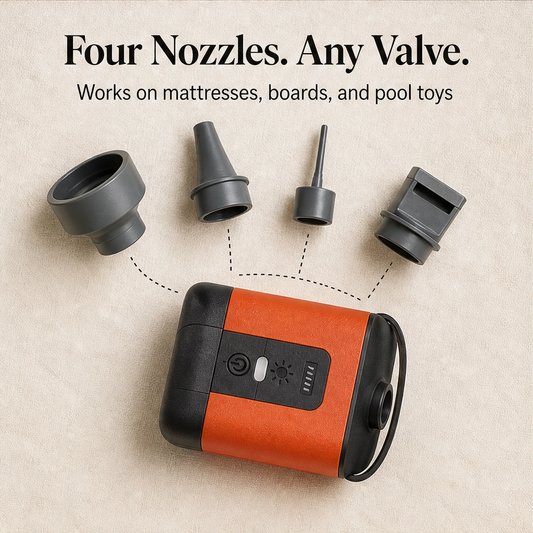 Bellow™ – Cordless Rechargeable Mini Air Pump with LED Light – Inflates & Deflates +50% OFF