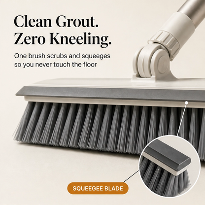 Glidewell™ – 2-in-1 Scrub & Squeegee Brush with Long Swivel Handle + 50% OFF