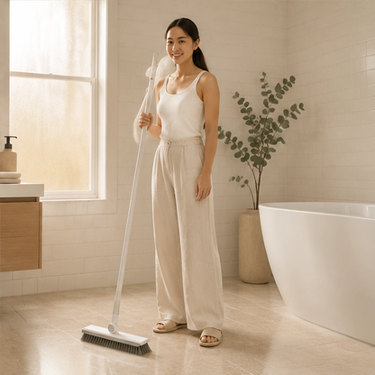 Glidewell™ – 2-in-1 Scrub & Squeegee Brush with Long Swivel Handle + 50% OFF