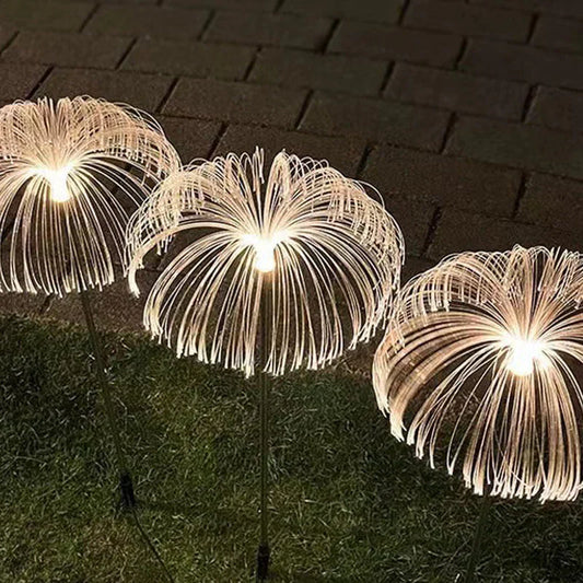 The GlowJelly Solar Garden Lamp- Color-Changing Jellyfish, 10 Hour Power, and IP65 Waterproof  +  50% OFF