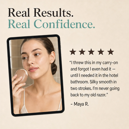Silkael™ – Portable 3-Layer Rotary Shaver with Built-In Cover + 50% OFF
