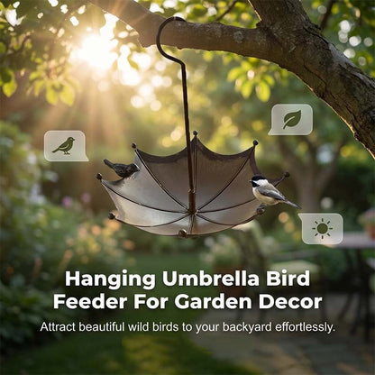 Wrenholm™ – Vintage Umbrella Bronze Bird Feeder & Bath +50% OFF
