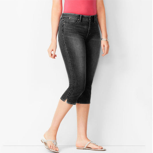 Lithea™ – Stretch Denim Mid-Rise Capri Jeans for Women + 50% OFF