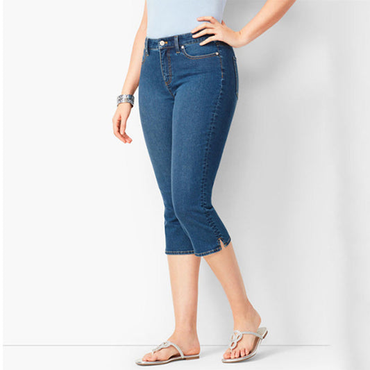 Lithea™ – Stretch Denim Mid-Rise Capri Jeans for Women + 50% OFF