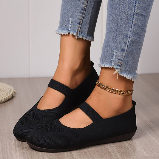 Driftwell™ – Breathable Knit Cushioned Slip-On Flats for Women + 50% OFF