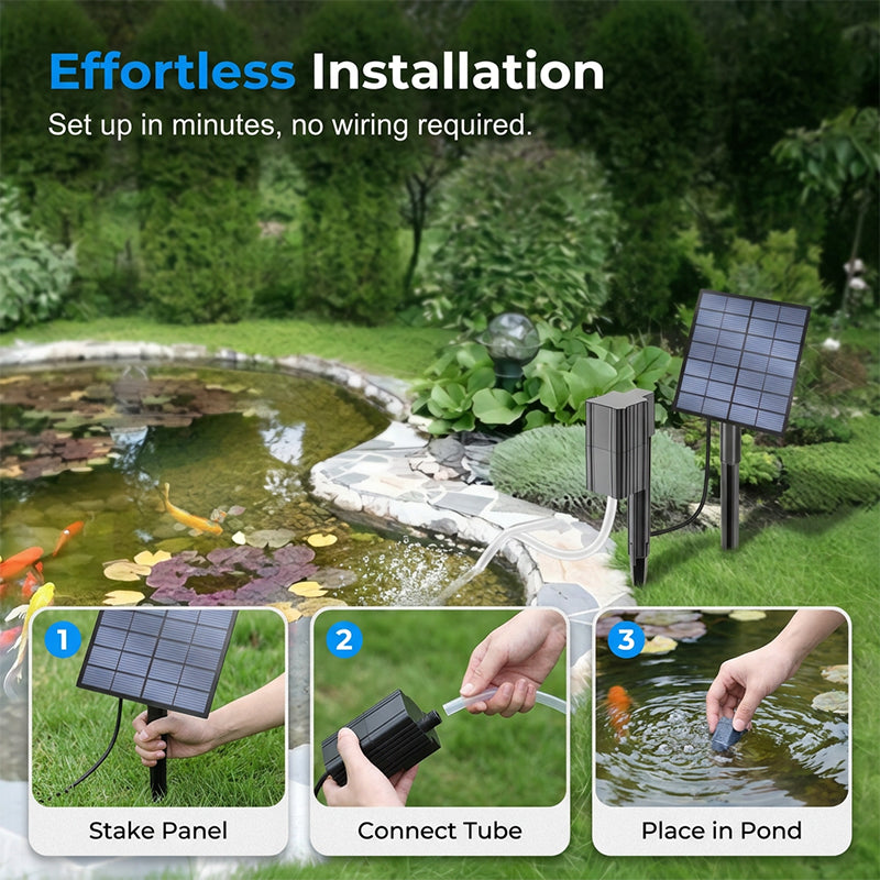Sunbrook™ – Solar-Powered Pond Aerator with High-Efficiency Panel & Easy Setup + 50% OFF