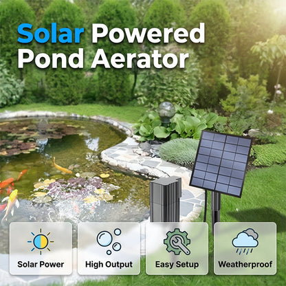 Sunbrook™ – Solar-Powered Pond Aerator with High-Efficiency Panel & Easy Setup + 50% OFF
